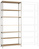 Breitfach-Steckregal Grundregal mit 7 Holzverbundböden, HxBxT = 3000 x 1280 x 600 mm | RBK2799