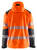 High Vis Softshell Jacke 4491 High Vis orange/mittelgrau - Rückseite