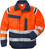 High Vis Jacke Damen Kl. 3 4129 PLU Warnschutz-orange/marine Gr. L