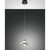 LED Pendelleuchte ARABELLA, 1x 8W, 3000K, 720lm, IP20, Höhe 200cm max., grau transparent