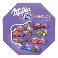 Csokoládé válogatás MILKA Singles mix 138g