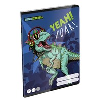 Füzet LIZZY CARD A/5 32 lapos kockás Dino Cool Dino Roar