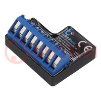 LED controller; in housing,in mounting box; 12÷24VDC; IP20; P: 1W