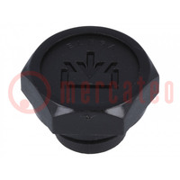 Fill plug; without side hole; Thread: M18; Overall len: 18mm