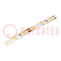 LED tape; white warm; 2835; 12V; LED/m: 60; 8mm; IP54; 120°; 12W/m