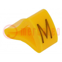 Markers; Marking: M; 3÷6.5mm; H: 9mm; A: 7mm; -30÷100°C; leaded; L: 5mm