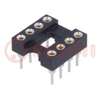 Socket: integrated circuits; DIP8; Pitch: 2.54mm; precision; THT