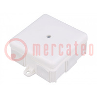 Enclosure: junction box; X: 86mm; Y: 86mm; Z: 39mm; wall mount; IP55