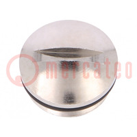 Stopper; PG7; IP68; brass; Plating: nickel; V-N-Ms-SD; 4.8mm