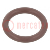 Joint O-ring; FPM; Thk: 3mm; Øint: 15mm; maron; -20÷200°C