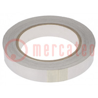 Tape: shielding; W: 19mm; L: 33m; Thk: 40um; acrylic conductive; 6%