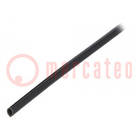 Insulating tube; fiberglass; black; -20÷155°C; Øint: 3mm