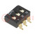 Switch: DIP-SWITCH; Poles number: 3; ON-OFF; 0.025A/24VDC; Pos: 2