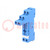 Socket; PIN: 8; 10A; 250VAC; for DIN rail mounting; -40÷70°C