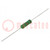 Resistor: wire-wound; high voltage; THT; 1.5kΩ; 2W; ±5%; Ø5.5x16mm