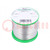 Soldering wire; Sn99,3Cu0,7; 2mm; 500g; lead free; reel; 227°C; 3%
