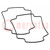 Gasket; for enclosures; HM-1554E; Kit: rubber gasket x2; 2pcs.