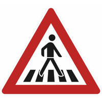 SafetyMarking Verkehrss. Fußgängerüberweg Aufst. links VZ: 101-21, 90 cm, RA2/C
