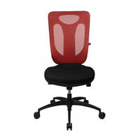 TOPSTAR NET PRO Bürostuhl ohne Armlehnen, bis 110 kg, Gewicht: 14,0 kg Version: 02 - rot