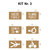 Spritzschablonen zur einfachen Bodenmarkierung 1 Set a 6 oder 8 Schablonen Version: 03 - SET: Buchstaben