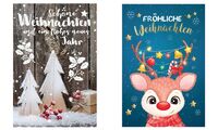 SUSY CARD Weihnachtskarte "Dekoration vor Zaun" (40054858)