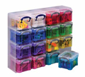 Really Useful Box cube mural, avec 16 boîtes de 0,14 l, multicolor