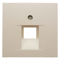 HAGER ARSYS ? PLAQUE CENTRALE AVEC 1 PRISE S1 GLOSS BLANC