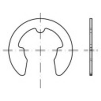 TOOLCRAFT 1067197 - DISCOS DE SEGURIDAD (DIÁMETRO EXTERIOR: 4,8 MM, DIN 6799, ACERO INOXIDABLE, 250 UNIDADES)