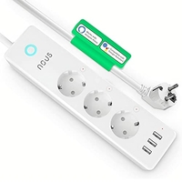 NOUS A5 REGLETA INTELIGENTE WIFI CON 3 USB PLUG, SMART REGLETAS ALARGADERAS DE ENCHUFES CON PROTECCION SOBRETENSION, TEMPORIZADO