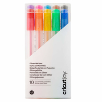 Cricut 2009964 gel pen Capped gel pen Black, Brown, Green, Light Blue, Orange, Purple, Red, Yellow 10 pc(s)