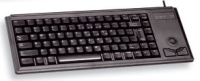 CHERRY Compact keyboard with trackball clavier USB + PS/2 QWERTY Noir