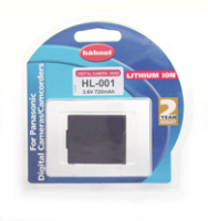 Hahnel HL-001 for Panasonic Digital Camera Lithium-Ion (Li-Ion) 720 mAh
