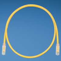Panduit Cat6 UTP 1m hálózati kábel Sárga U/UTP (UTP)
