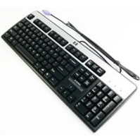 HP 434820-247 toetsenbord PS/2 Pools Zwart, Zilver