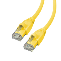 Videk Cat6 Booted UTP LSZH RJ45 to RJ45 Patch Cable Yellow 5Mtr