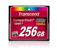 Transcend 256GB 800x CF 256 Go CompactFlash