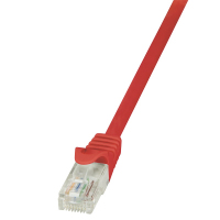 LogiLink 0.25m Cat.6 U/UTP RJ45 câble de réseau Rouge 0,25 m Cat6 U/UTP (UTP)
