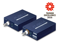 PLANET LRP-101C-KIT prolongateur réseau Émetteur et récepteur réseau Bleu 10, 100 Mbit/s