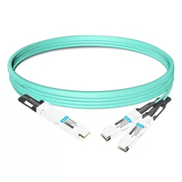 Nvidia MFA7U10-H003 InfiniBand/Glasfaserkabel 3 m QSFP 2x QSFP56 Blau