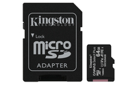 Kingston Technology 64GB micSDXC Canvas Select Plus 100R A1 C10 Two Pack + Single ADP
