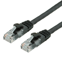 Value 0.5m UTP Cat.6a kabel sieciowy Czarny 0,5 m Cat6a U/UTP (UTP)