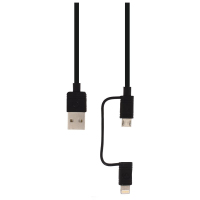 Mobilize MOB-21295 USB-kabel 1,5 m USB A Micro-USB B/Lightning Zwart