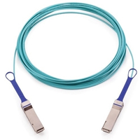 DELL 470-ACBW InfiniBand/fibre optic cable 5 m QSFP Blauw, Grijs