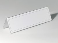 Durable 8053-19 non-metallic nameplate Transparent