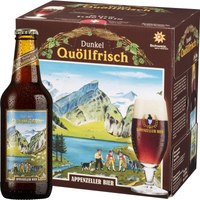 Appenzeller Bier Quöllfrisch dunkel 6x33cl Bier Lager 330 ml Glasflasche 5,2%