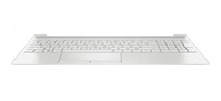 HP L53737-B31 laptop reserve-onderdeel Behuizingsvoet + toetsenbord