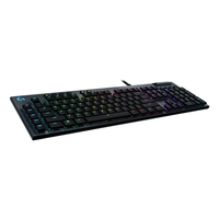 Logitech G G815 LIGHTSYNC RGB Mechanical Gaming Keyboard – GL Linear Tastatur USB QWERTY Englisch Karbon