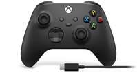 Microsoft Xbox Wireless Controller + USB-C Cable Negro Gamepad Analógico/Digital PC, Xbox One, Xbox One S, Xbox One X, Xbox Series S, Xbox Series X
