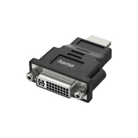 Hama 00200339 adattatore per inversione del genere dei cavi HDMI Type A (Standard) DVI-I Nero