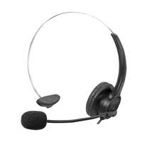 LogiLink HS0056 headphones/headset Wired Head-band Office/Call center USB Type-A Black